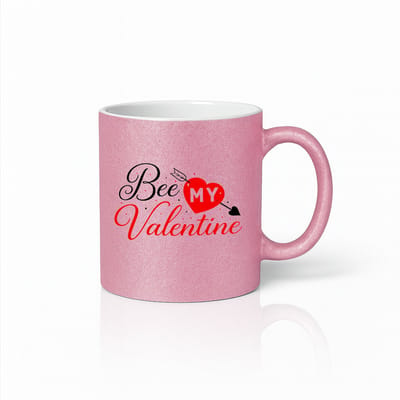 Bee My Valentine 330ml Koffiemok – Schattig Romantisch Liefdesdesign – Valentijnsdag Cadeau voor Haar & Hem