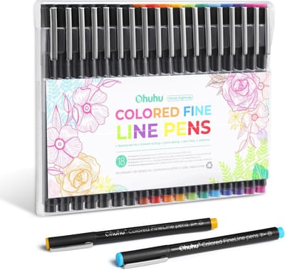 Ohuhu - Hana Highway - Fineliners – set van 18