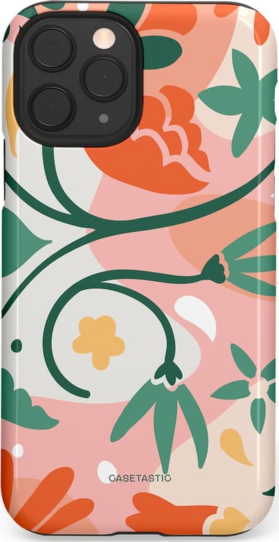 Casetastic Hoesje Geschikt voor Apple iPhone 11 Pro - Stijlvolle Beschermende Duo-layer Case - Bloesem Pastels
