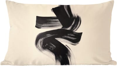 Sierkussens - Kussentjes Woonkamer - 60x40 cm - Strepen - Zwart - Abstract