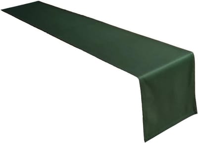 Home Hoogwaardige tafelloper tafellinnen uit 100% katoen Collectie Concept, kleur en grootte naar keuze (tafelloper - 40x180cm, olijfgroen)