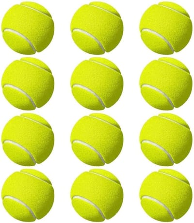 12-pack tennisballen – Duurzame en hoogwaardige tennisballen voor training en competitie, ideaal voor tennissers van alle niveaus, eersteklas prestaties en duurzaamheid met Kajal Sticker