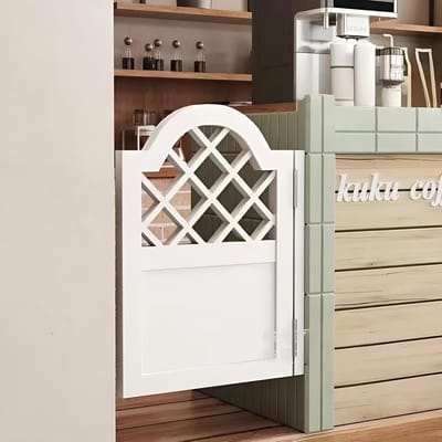 Klapdeuren Grenenhout - Salondeuren Binnen - Keuken Trap Ingang - Automatische Sluiting - 50x80cm - Wit
