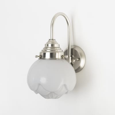 Wandlamp Paeonia Meander Matnikkel - Art Deco Trade