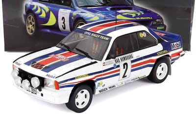Modelauto Opel Ascona 400 winner Rally Monte Carlo 1982 #2 Walter Rohrl / Christian Geistdorfer - Schaal 1:18
