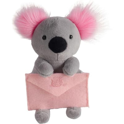Nieuwe Koala Met Boodschapper Valentijnsdag Pluche Kawaii Dier Roze Pop Pluizig Speelgoed Leuk Cadeau Voor Vrienden gray