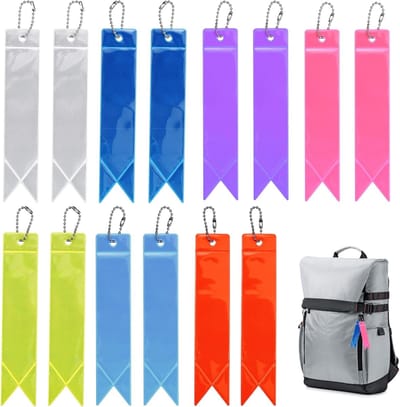 Veiligheidsreflectoren voor Kinderen - 14 Stuks Reflecterende Sleutelhangers voor Fietsen, Wandelen en Schooltassen