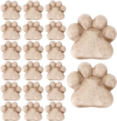 Kleine plantenstenen - Decoratieve stenen - Tuinieren en decoreren - Weerbestendig harsmateriaal - 20 stuks - Grijs