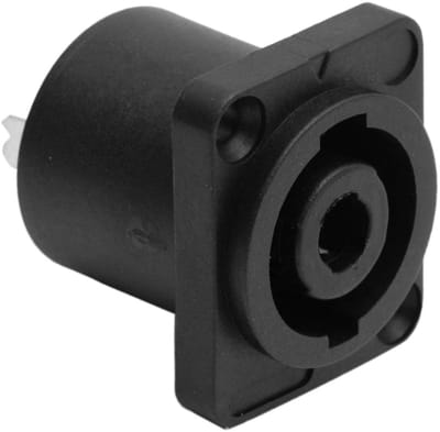Speakon Aansluitbus 4-Polig – Inbouw Speaker Socket – Luidspreker Connector – Kunststof Behuizing - 1 Stuks [05211]