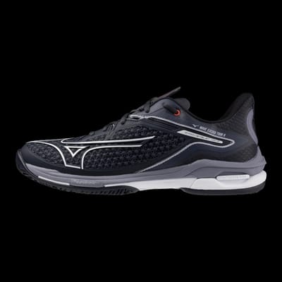 Mizuno Tennisschoen Padelschoen Wave Exceed Tour 6CC Heren Blauw Wit Grijs