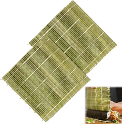Ronte - Bamboe Sushi Mat Set van 2: Makkelijk Sushi Rollen Maken