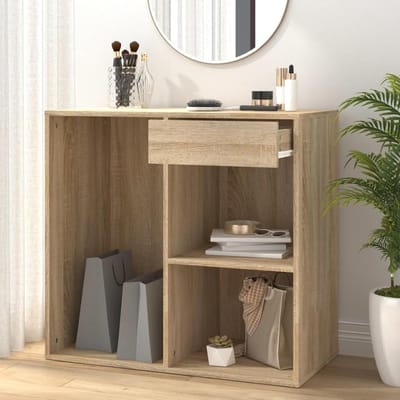 Cosmetische kast - Make-up organizer - Make-up opbergen - Robuust houtmateriaal - 80x40x75 cm - Sonoma eiken