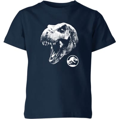 Jurassic Park T Rex Kids' T-Shirt - Navy - 134/140 (9-10 jaar)