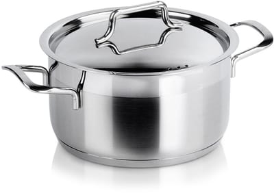 Orion Anett Serie - Roestvrijstalen Pan - 18 cm - 2,3 L - Inclusief Deksel