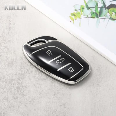 Nieuwe TPU Auto Slimme Sleutelhoes Cover Shell Voor Mg Mg6 Zs Hs Ev Ezs Ehs Mg3 Gs Mg7 Gt Voor Roewe I5 Rx3 Rx5 Beschermende Sleutelhanger Accessoires white