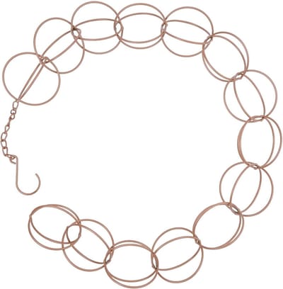 Regenketting - Waterafvoer ketting - Decoratieve watergeleiding - Met cups - 1 meter - Koperkleurig