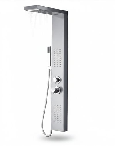 KAD® Douchepaneel - Regendouche - Douchekolom - Douchepanelen - Zilver - 47cm x 15cm x 115cm