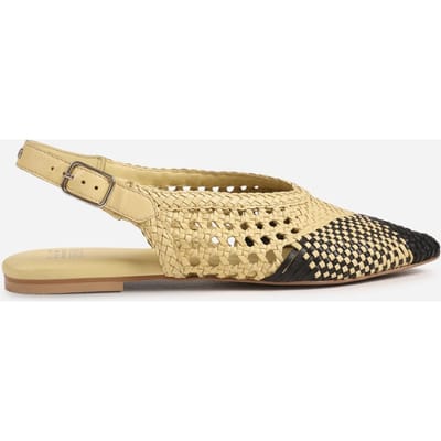 Bronx Amme-line Low Shoe Butter Yellow/black Maat: 37 | Sandalen Outlet | Dames | Zwart