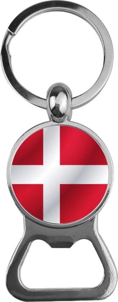Bieropener Glas - Vlag Denemarken