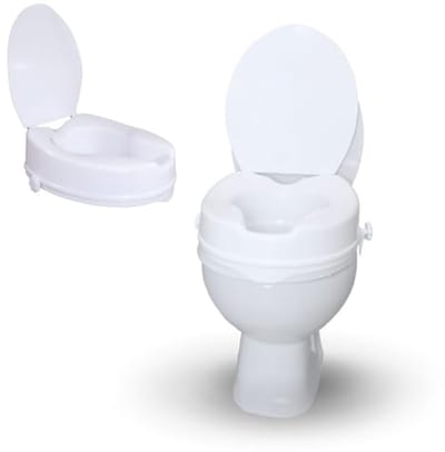 Toiletverhoger - WC Lift - Veilige Toegang - Inclusief Deksel - 10 cm - Wit