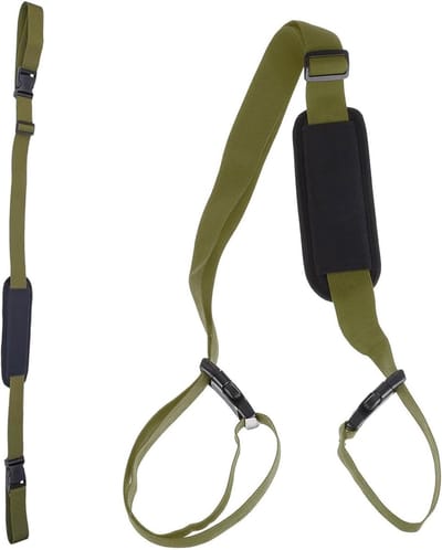 Verstelbare schouderbanden voor SUP-borden en scooters - Antislip, ideaal voor fietsen, strandstoelen en buitenuitrusting - Set van 2 (legergroen)