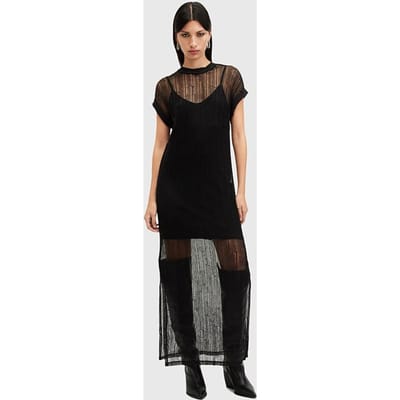 AllSaints Giana Dress Black Taglia: 10 | Maxi abiti Outlet | Donna | Nero