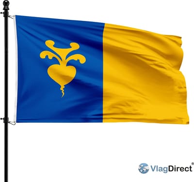 Sint-Niklaas, Sint-Niklase vlag - Gemeente Sint-Niklaas vlag - 90 x 150 cm.