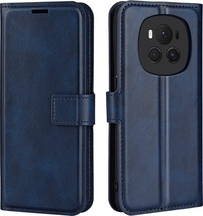 Coverup Hoesje - Geschikt voor Honor Magic6 Pro Hoesje - Coverup Deluxe Book Case - Blauw