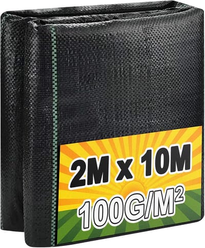 Weed Control Membrane 2m x 10m - Heavy Duty Tuinbedekking voor Planten