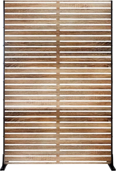 Privacyscherm – Voor achtertuin of patio – Decoratief tuinscherm / buitenverdeler – Houtkleur