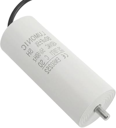 Startcondensator Motor - Condensator - Apparaten Starten - Zelfherstellend - 80µF 450V - Zwart