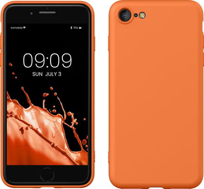 kwmobile telefoonhoesje geschikt voor Apple iPhone SE (2022) / iPhone SE (2020) / iPhone 8 / iPhone 7 - Hoesje voor smartphone - Back cover in warme abrikoos