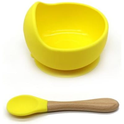 1Set Baby Kom & Slabbetje Gepersonaliseerde Naam Baby Gerechten Antislip Servies Siliconen Babyvoeding Kom Servies BPA gratis voor Baby Plaat