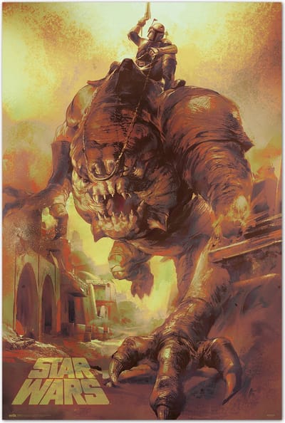Star Wars poster Rancor - reptiel - Jabba de Hutt - Return of the Jedi - 61 x 91.5 cm