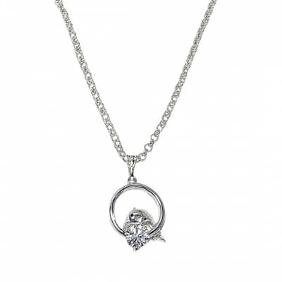 Zilver Dolfijn ketting zirkonia - Charme Bijoux