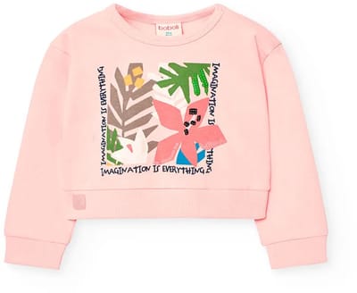 Boboli Fleece Sweatshirt Roze 24 Months Meisje