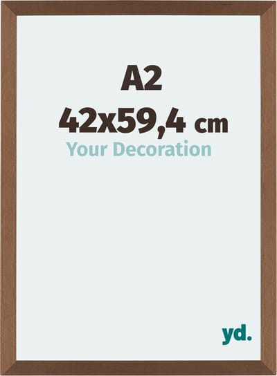 Your Decoration - Fotolijst A2 42x59,4 cm - MDF - Koper Decor - Mura