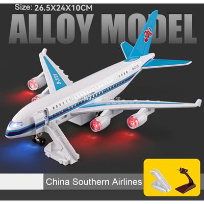 1:32 Legering Groot Vliegtuig Miniatuur Modellen Speelgoed Licht Muziek Opvouwbaar Wiel A380 China Eastern Sichuan Airlines Kinder Volwassen Cadeaus