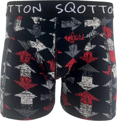 Boxershort - SQOTTON® - Arrow - Zwart - Maat M
