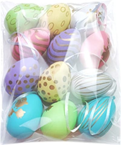 Gadgetpoint - Pasen - Easter - Paashaas - Ophangen - Set van 10 stuks in verschillende kleuren - Paaseieren Colors