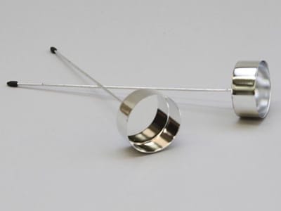 Sfeerlichten - Waxinehouders Op Steker 10 Stuks 20cm/42mm Zilver