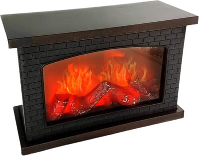Sfeerhaard/open haard - met led verlichting - L30 x H20 cm