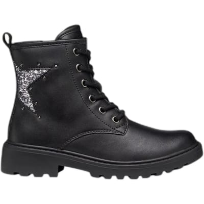 GEOX CASEY MEISJES - ZWART/GUNMETAL - Maat 28