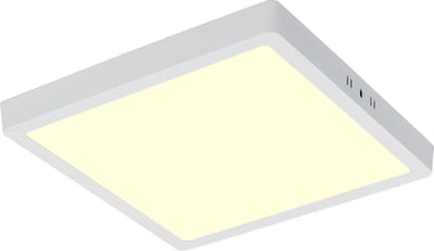 LED Paneel - 30x30 Warm Wit 3000K - 28W Opbouw Vierkant - Mat Wit - Flikkervrij