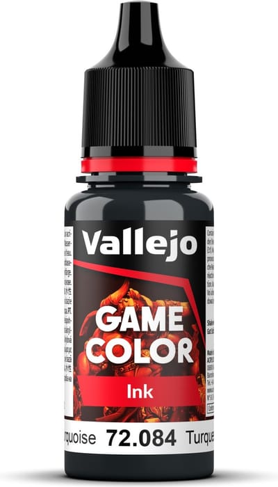 Vallejo Hobbyverf Acrylverf - 72084 Game Color - Dark Turquoise Ink - Acryl - Verf flesje - 18 ml