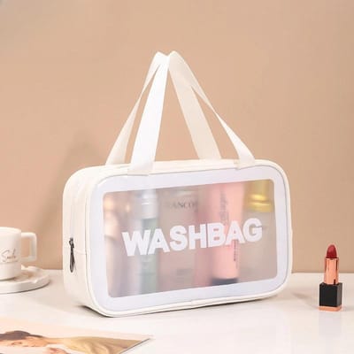 Draagbare reiswaszak Vrouwelijke transparante waterdichte make-up opbergtas Grote capaciteit cosmetische organisator Schoonheidsvrouwenkoffer