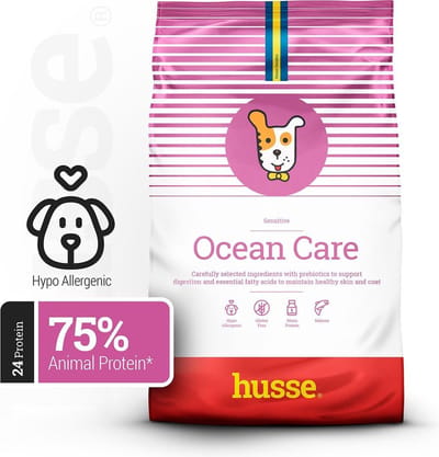 Husse Ocean Care - Zalm & Rijst - Hypoallergeen Hondenvoer voor Volwassen Honden - 5 x 100g proefpakket