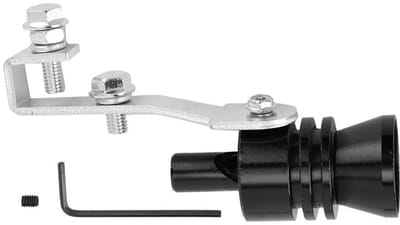 Cosensi- Turbo Sound Whistle - Aluminiumlegering - Geluiddemper - Uitlaatklep Simulator - Geschikt voor Acc-ord - Zwart - Maat L - Uitlaatgeluid