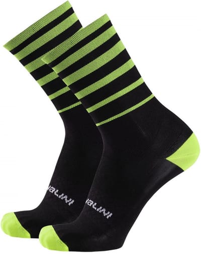 Nalini - Unisex - Fietssokken Zomer - Ademende Wielrensokken - Sneldrogend - Zwart - Geel - GRAVEL SOCKS (CMP) - S/M