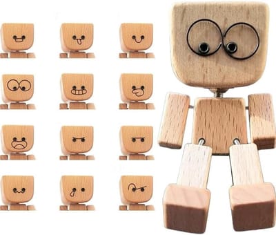 Houten wiebelfiguur voor kinderen - Speelgoed voor ontwikkeling, creativiteit en motoriek